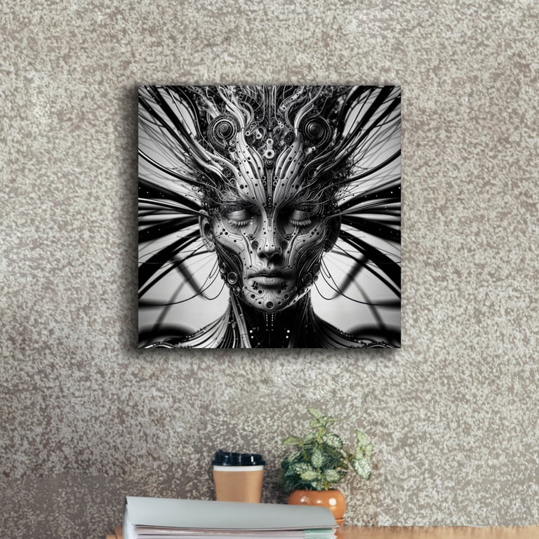 Epic Graffiti 'Techno Face 6' by KIR.DART Canvas Wall Art, 18
