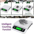 thumbnail image 6 of Large Digital Kitchen Scale 40kg/88lbs Commercial Food Scale with Tare and PCS Funtion for Baking Cooking Bread Meat Parts and Coins LCD Display,Baking Scale for Cooking(White), 6 of 7