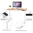 thumbnail image 5 of Gymax 53'' Wide Electric Height Adjustable Standing Desk Sit to Stand Dual Motor White, 5 of 10