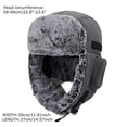 thumbnail image 3 of Windproof Winter Warm Trapper Trooper Hats Russian Aviator Cap Ear Flaps, 3 of 4