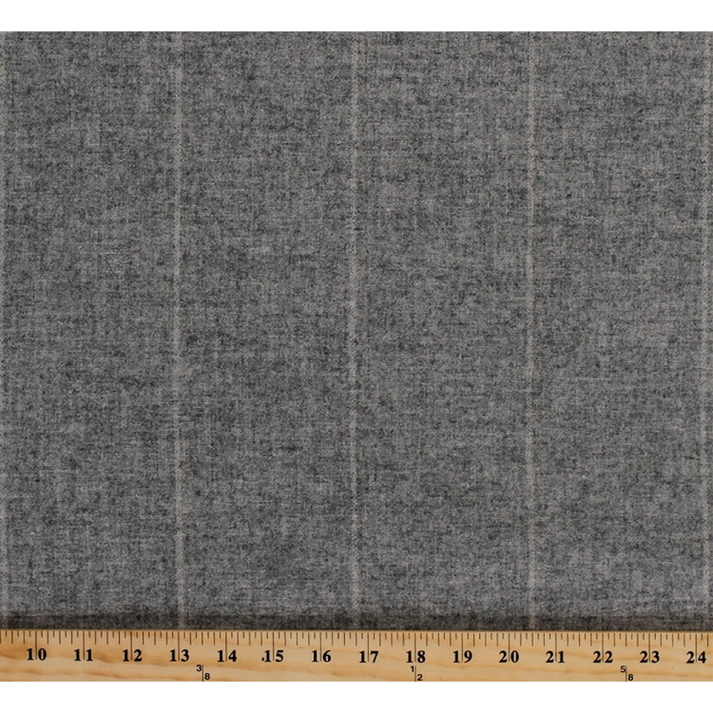 Midweight Wool Blend Pinstripe Pin Stripe Heather Grey/OffWhite