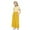 Yellow2, variant on Annhoo Summer Long Dress for Girl Crew Neck Short Sleeve A-Line Color Block Casual Loose Dress with Pocket 4-14 Years