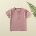 thumbnail image 2 of Boy's Tops Boys Tops Short Sleeve with Pocket Casual Kids T Shirt for Daily Wear School Outdoor Summer Comfortable Breathable Soft Toddler Tee Comfort Colors Tshirt(Color:Pink,Size:4-5 Years), 2 of 4