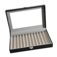 thumbnail image 2 of Organizador de joyería de cajas de lápiz Pen Caqueta de recolección de colección portátil multifuncional Caso de recolección de pluma para la oficina 12 cuadrículas, 2 of 10