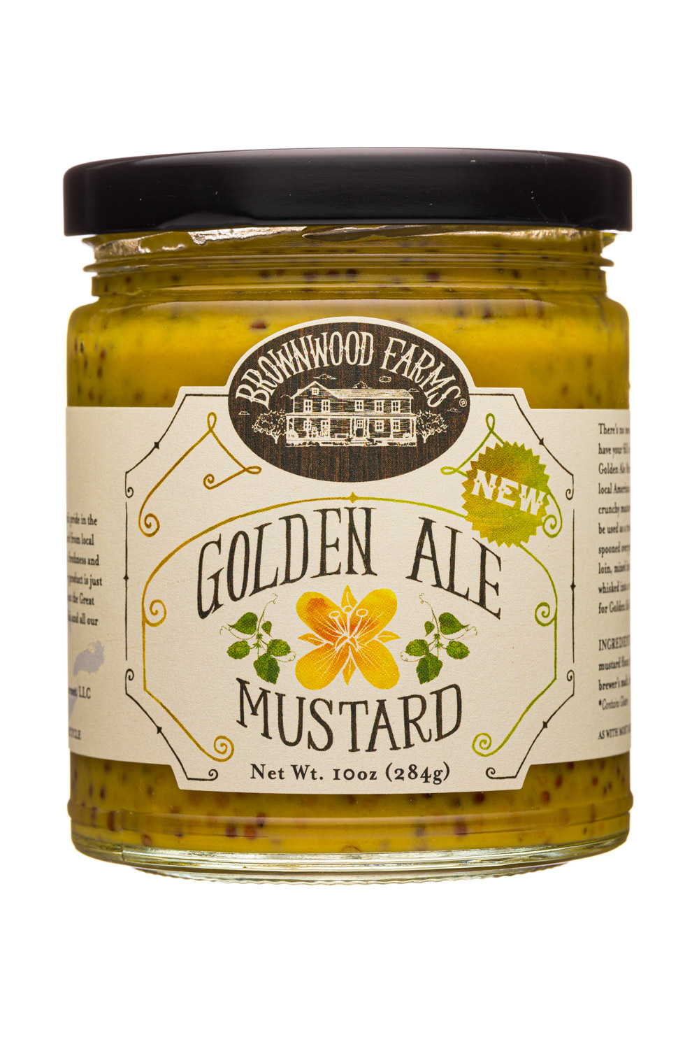 Brownwood Farms Golden Ale Mustard, Sweet, Hot & Creamy, 2Pack 10 oz