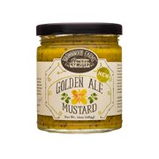 Brownwood Farms Golden Ale Mustard, Sweet, Hot & Creamy, 2-Pack 10 oz. Jars