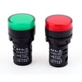 thumbnail image 1 of Unique Bargains 2 Pcs Plastic LED Turn Indicator Signal Neon Lamp Green Light AC 220V, 1 of 2