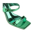 thumbnail image 5 of 【CARA-3】Two Strap Heeled Sandals  Slip On Square Open Toe Stiletto Backless Mule Heels Slippers Shoe Walking Shoes Women Summer Comfort Dress Active Footwear Girl Tsinelas, 5 of 10