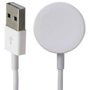Pre-Owned Basic (3.3-Ft) Magnetic USB Charger for Apple Watch All Series - All White