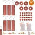 thumbnail image 2 of PLERISE Cedar Blocks for Clothes Storage, Cedar Wood Chips and Balls, Natural Fresh Scented Sachets for Closets and Drawers, 40 Pack, 2 of 5