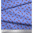 thumbnail image 3 of Soimoi Cotton Poplin Fabric Guitar Musical Instrument Print Sewing Fabric Yard 56 Inch Wide, 3 of 3