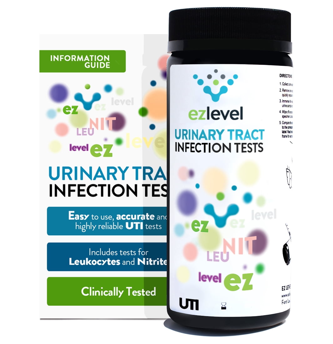 EZ Level 100 Urinary Tract Infection UTI Test Strips Leukocytes Nitrite