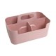 thumbnail image 3 of Organizador multiusos con asa para artículos de manualidades, tocador y maquillaje Rosa, 3 of 9