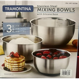 Tramontina 10-Piece Stainless Steel Mixing Bowls, Covers & Graters