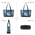 thumbnail image 6 of FORMRS Canvas Laptop Tote Bag for Women with 15.6" Computer Compartments Shoulder Handbag, Floral Moon, 6 of 7