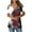 #42-Wine, variant on Summer Tops for Women Cold Shoulder Short Sleeve Tunic V Neck Casual Loose Floral Print Tops Loose Flowy Blouses Anniversary Gifts for Women Yellow XXL