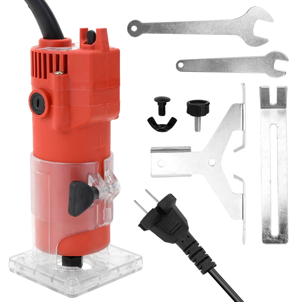 Electric Hand Trimmer Router Wood Carving Machine Flip Board