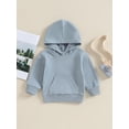 thumbnail image 2 of Bagilaanoe Toddler Baby Girl Boy Hoodies Sweatshirt Long Sleeve Pullover 6M 12M 18M 24M 3T 4T Kids Fall Loose Tee Tops, 2 of 9
