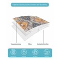 thumbnail image 5 of Boho Blue Twin XL Size Down Alternative Comforter,Lightweight Comforter Quilt Bedding Set with Pillow Shams Ethnic Middle Century Geometric Abstract Art All Seasons Bed Comforter Duvet Insert 68"x98", 5 of 7