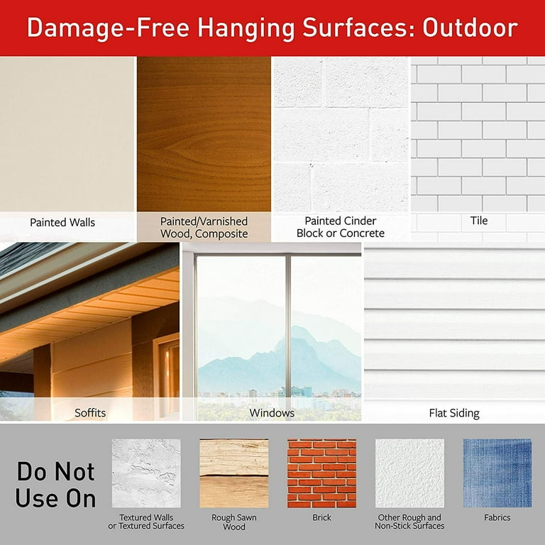 Command Outdoor Replacement Strips Small 16 Strips 17022AW ES Walmart