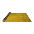 thumbnail image 2 of Ahgly Company Indoor Round Abstract Yellow Contemporary Area Rugs, 6' Round, 2 of 4