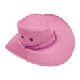 thumbnail image 2 of TANGNADE Cowboy Hats for Women Men Hat Western Cap Wide Sunhat Winter Summer Hats Pink, 2 of 5