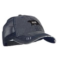 thumbnail image 5 of Papa Bear Embroidered Low Profile Cotton Mesh Cap - Navy OSFM, 5 of 5