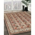 thumbnail image 2 of Ahgly Company Indoor Rectangle Traditional Brown Red Persian Area Rugs, 6' x 9', 2 of 6