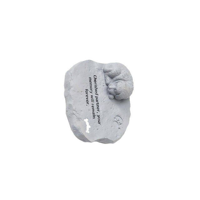 ZLight Pierres Commémoratives pour Animaux de Compagnie Pierre Tombale Extérieure Élégante Rappel des Animaux Perdus Statue Chat Robuste Solide