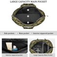 thumbnail image 3 of 22 Inch Oversized Travel Bag Lightweight Canvas Weekender Duffel with Multi Pockets, Camouflage Print, 3 of 5