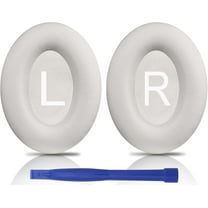 Earpads Replacement for Bose QuietComfort 45 (QC45)/QuietComfort SE (QC SE)/New Quiet Comfort Wireless Over-Ear Headphones, Ear Pads Cushions with Softer Protein Leather - White Smoke