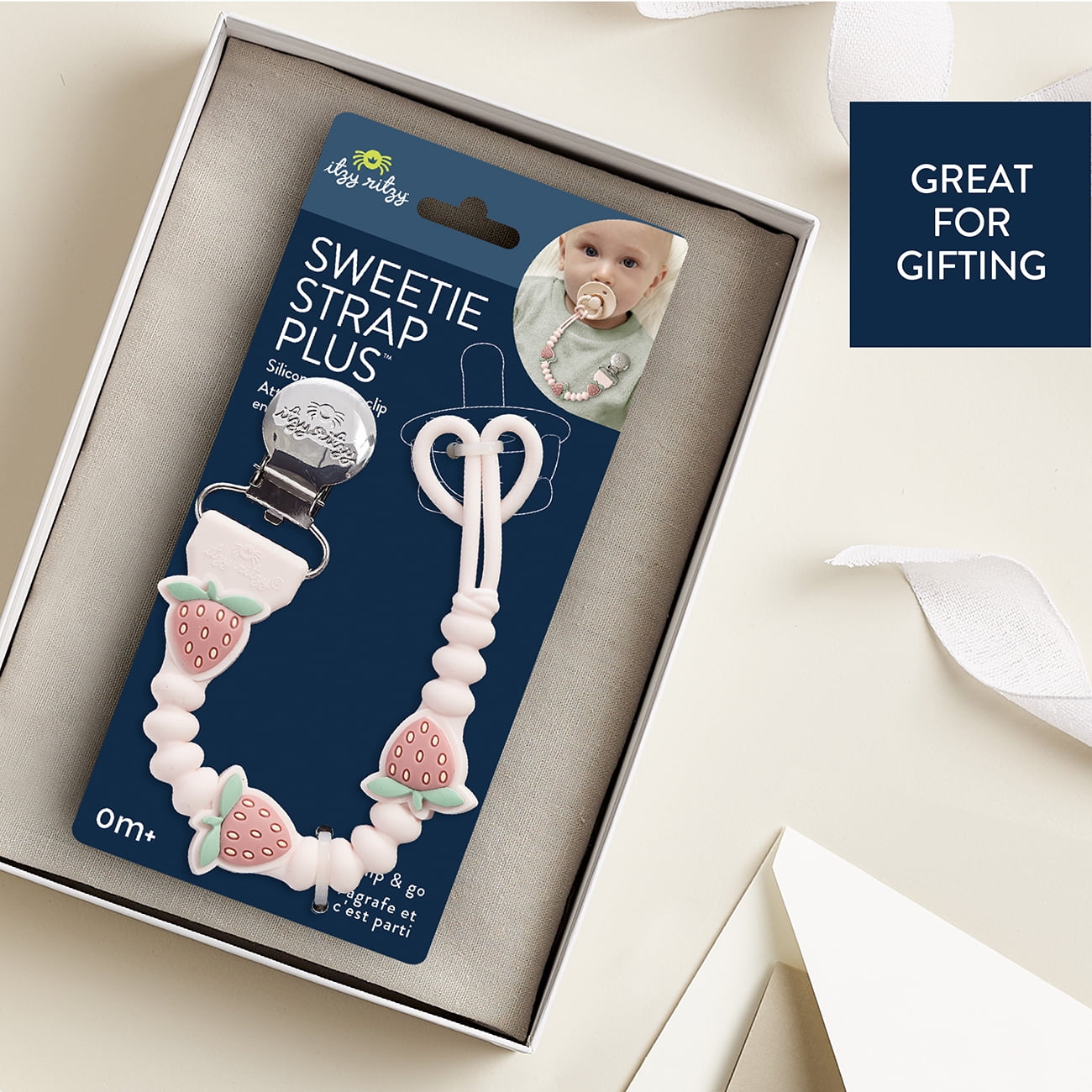 Sweetie Strap Strawberry Pacifier Strap - Walmart.com