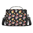thumbnail image 3 of Lunch Box Pioneer Flower Floral Print Pattern Insulated Lunch Bag for Women Men,Medium Leakproof Lunchbox Cooler Bag Adjustable Strap,10 X 6.7 X 8 Inches, 3 of 6