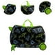 thumbnail image 4 of Maleta de viaje para montar,Equipaje rígido con ruedas,Equipaje portátil ligero y resistente para regalo de Festival para niños Dinosaurio negro, 4 of 7