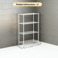 thumbnail image 2 of 4-Tier Adjustable Heavy Duty Metal Wire Storage Rack for Kitchen & Laundry, 2 of 5