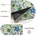 thumbnail image 6 of Blue Green Botanical Round Area Rug 3Ft Washable Small Circle Rugs for Kitchen Entryway, Spring Floral Summer Rustic Non-Slip Carpet Floor Mats Indoor Outdoor Carpet Runner Aesthetic Home Decor, 6 of 8