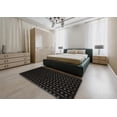 thumbnail image 5 of Ahgly Company Machine Washable Indoor Round Contemporary Night Black Area Rugs, 4' Round, 5 of 7