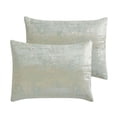 thumbnail image 4 of Teesa 9pc Queen Comforter Set, Shams, Blue and Gold Woven, 4 of 6