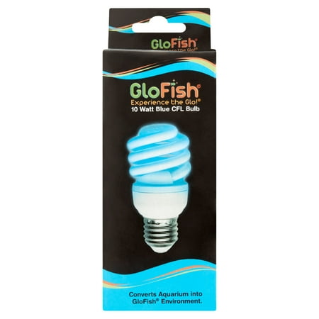 GloFish 10 Watt CFL Blue Fluorescent Light Bulb (Best Light For Glofish)