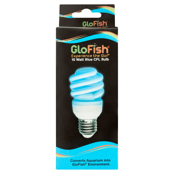 Glofish 10 Watt Cfl Blue Fluorescent, Compact Fluorescent Aquarium Light Fixtures