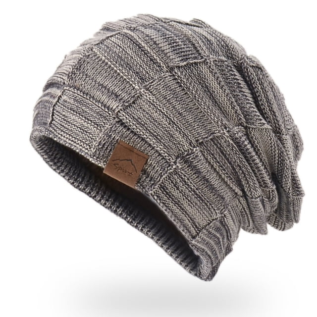 Women Winter Mixed Color Wool Knitting Hat Warm Fashion Pullover Warm Hat