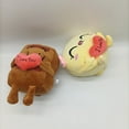 thumbnail image 6 of Pancake and Choco Plush Pillow, 7 Inch Cute Chocolate and Pancake in Love Plushies Toy, Soft Stuffed Animal Pillow Gift for Fans,Christmas Home Decorative, 6 of 7