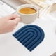 thumbnail image 4 of Mantel individual de silicona con diseño Morandi arcoíris para café, grueso y resistente al calor, 4 of 5