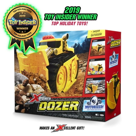 Xtreme Power Dozer - Motorized Extreme Bulldozer Toy Truck for Toddler Boys & Kids Who Love Construction ToysPlow Through Dirt, Toys, Wood, Rocks-Indoor & Outdoor Play-Spring Summer Fall Winter