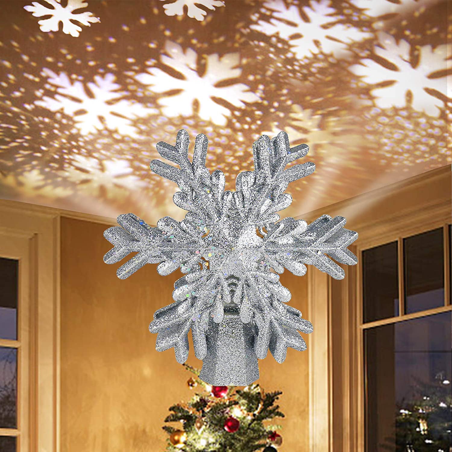 Xmas Hollow Paper Star Hanging Christmas Bar Ceiling Wedding Party Home Decor 