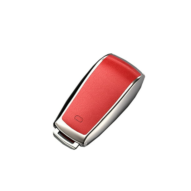 Kenally Funda para llave de coche, carcasa para mando a distancia, soporte protector, accesorios de moda antiarañazos, repuesto para Mercedes Automoción decorativa y accesorios Rojo