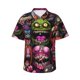 thumbnail image 1 of Balery Monstrous Cartoon Characters Camisas hawaianas de manga corta para hombre, camisas playeras de corte holgado, camisas de vacaciones con botones,X-Large, 1 of 7