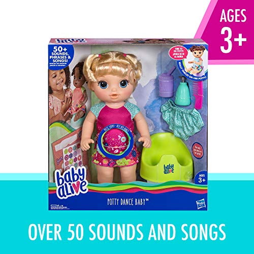 Baby Alive Potty Dance Baby: Talking Baby Doll with Blonde Hair