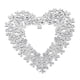 thumbnail image 4 of Corona de San Valentín con forma de corazón, letrero romántico para pared, decoración para el día de San Valentín. Blanco, 4 of 9
