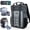 Gray, variant on KANCOKIT 40 Cans Backpack Cooler, Large Insulated Leakproof Bag with Double Deck for In/Outdoor, Gray